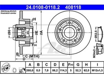 DISCO FRENO POST + CUSCINETTO + SENSORE