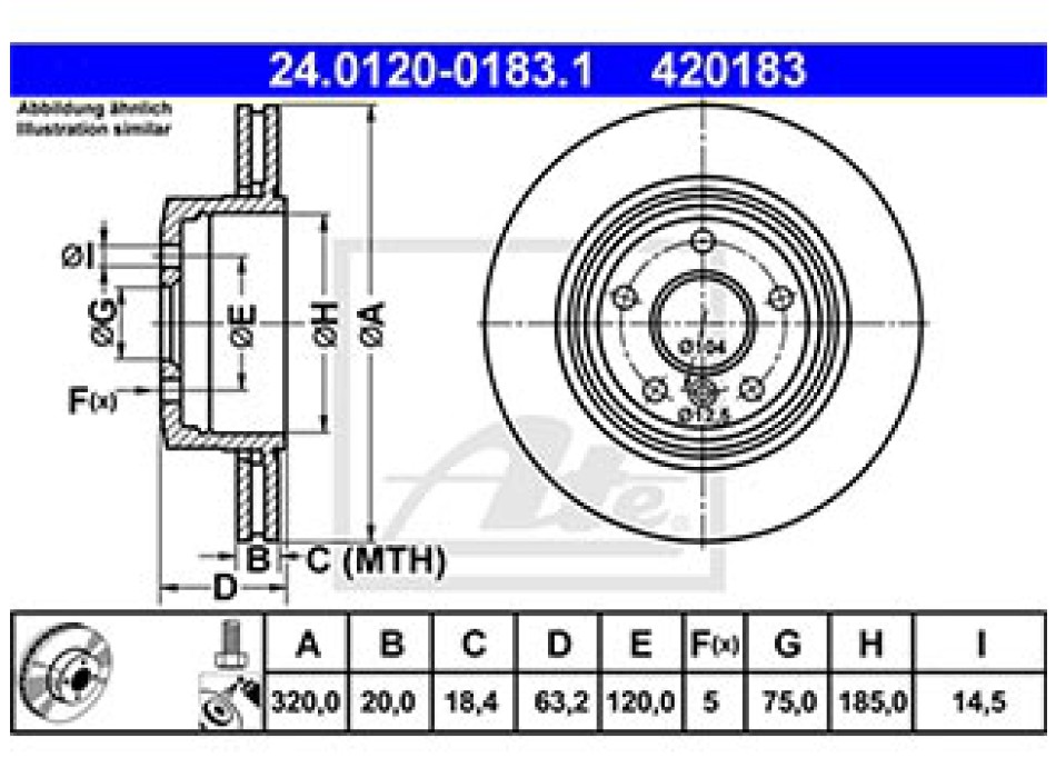 DISCO FRENO POSTERIORE