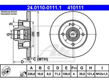 DISCO FRENO POSTERIORE
