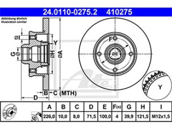 DISCO FRENO POSTERIORE