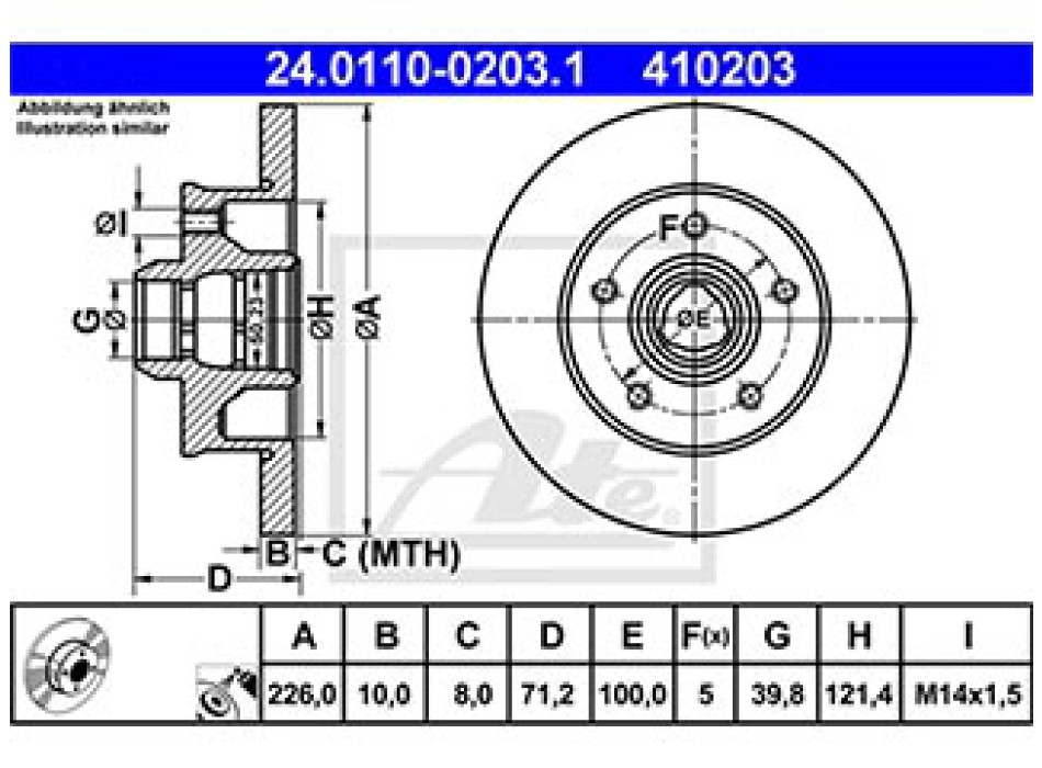 DISCO FRENO POSTERIORE