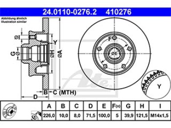 DISCO FRENO POSTERIORE