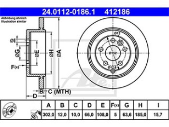 DISCO FRENO POSTERIORE