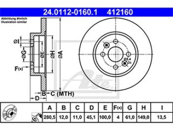 DISCO FRENO POSTERIORE
