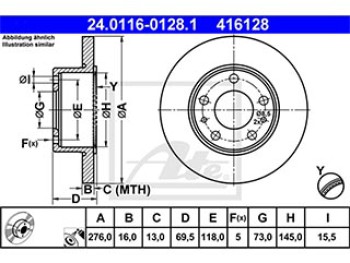 DISCO FRENO POSTERIORE