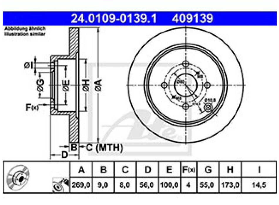 DISCO FRENO POSTERIORE