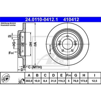 DISCO FRENO POSTERIORE