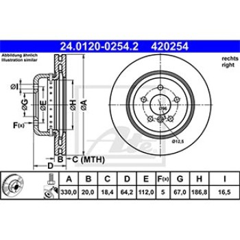 DISCO FRENO POSTERIORE DX