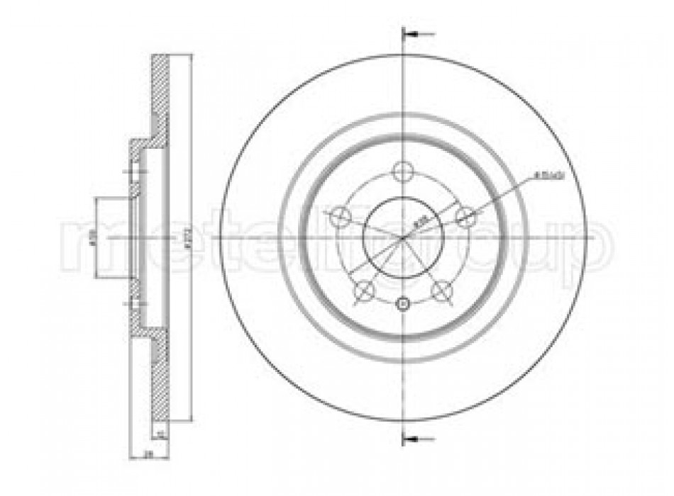 DISCO FRENO VERNICIATO