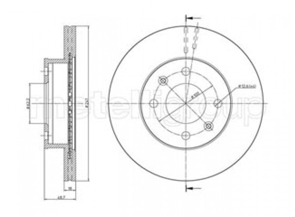 DISCO FRENO VERNICIATO