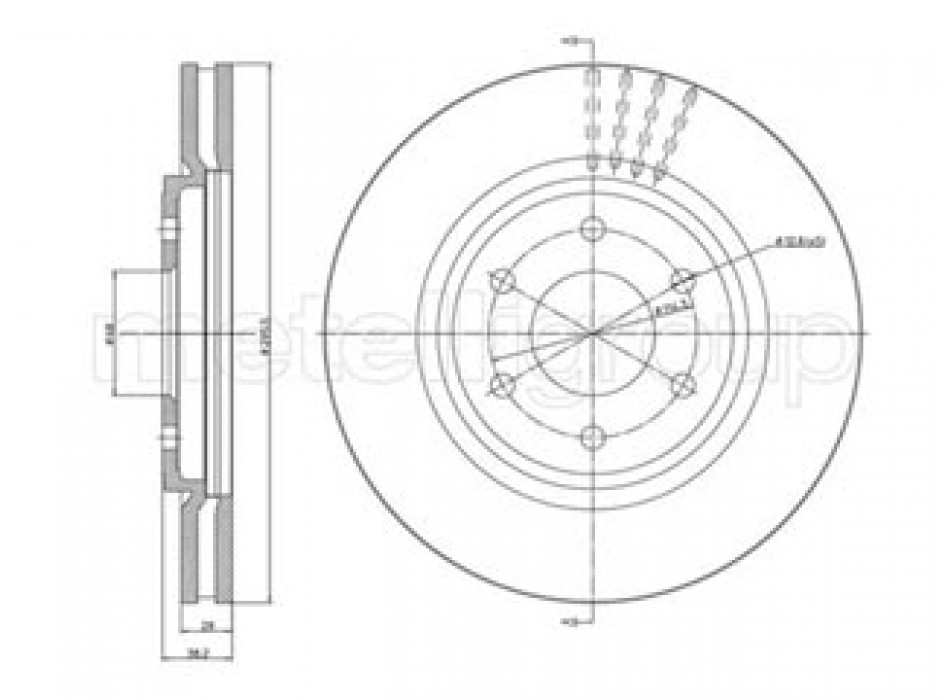 DISCO FRENO VERNICIATO