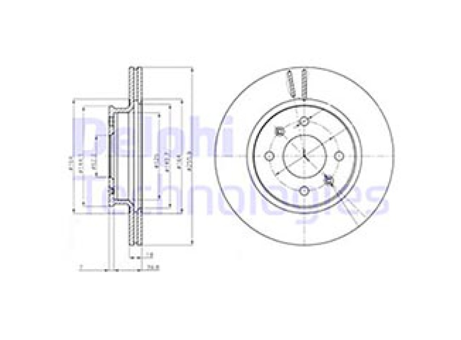 DISCO FRENO VERNICIATO (DOPPIO IMBALLO)