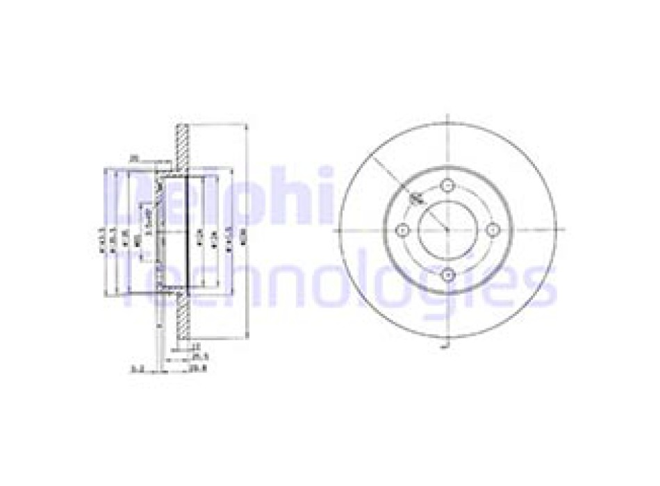 DISCO FRENO VERNICIATO (DOPPIO IMBALLO)
