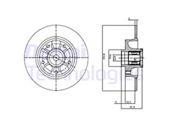 DISCO FRENO VERNICIATO (IMBALLO SINGOLO)