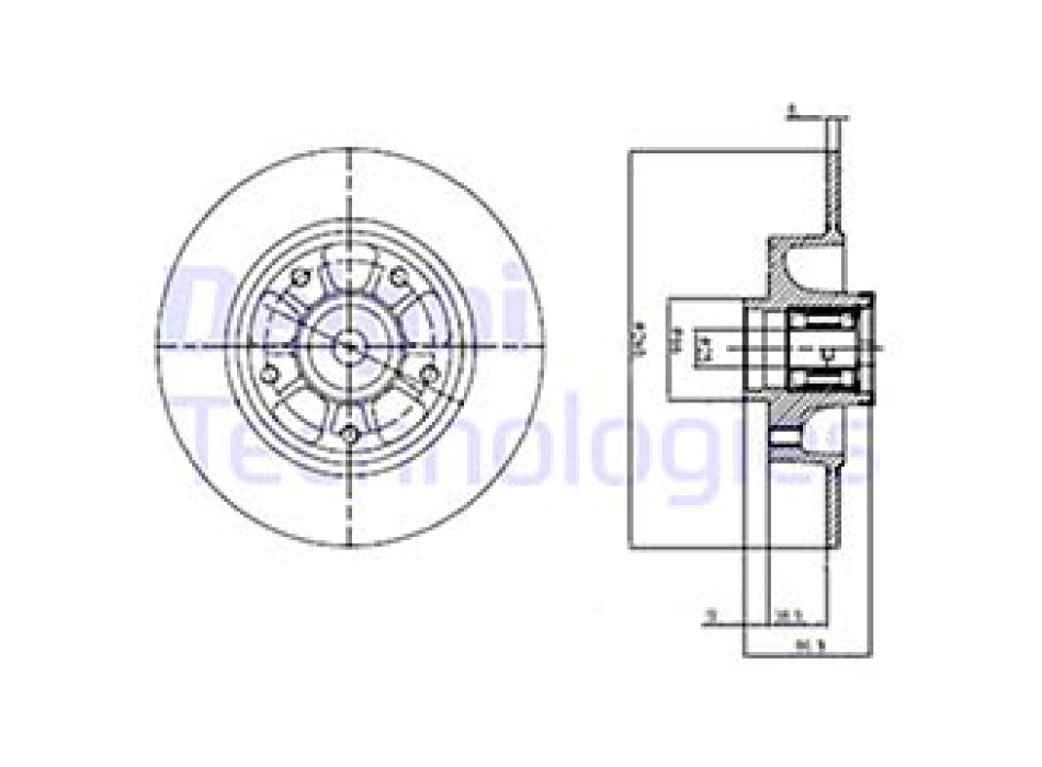 DISCO FRENO VERNICIATO (IMBALLO SINGOLO)