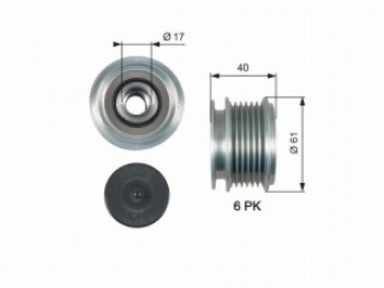 DriveAlign® Overrunning Alternator Pulley