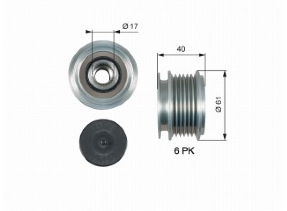 DriveAlign® Overrunning Alternator Pulley