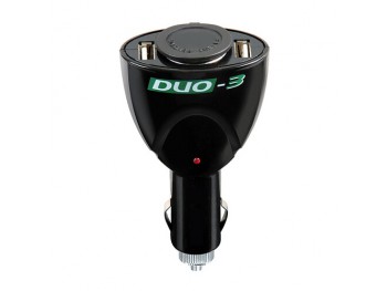 Duo-3, presa corrente con USB, 12/24V
