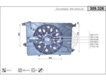 FAN ALFA ROMEO 159/BRERA/SPIDER