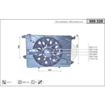 FAN ALFA ROMEO 159/BRERA/SPIDER