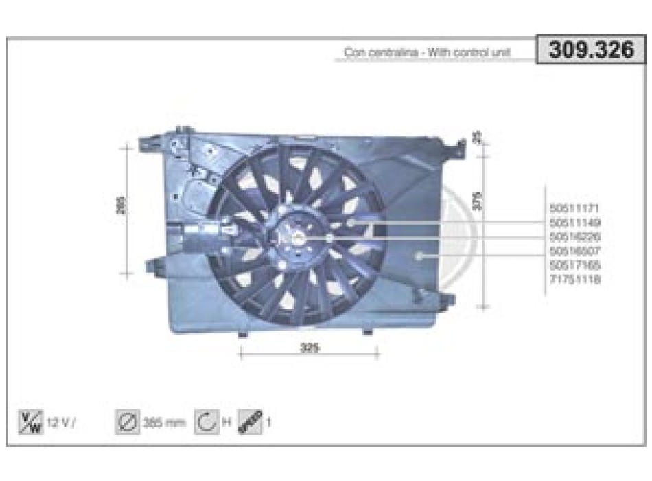 FAN ALFA ROMEO 159/BRERA/SPIDER