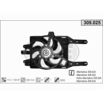 FAN  FIAT PUNTO I 55 1.1  M  + AC
