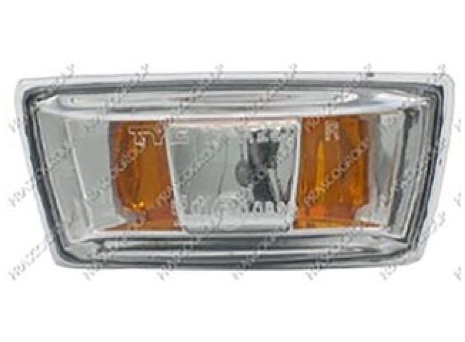 FANALE LATERALE DESTRO BIANCO SENZA PORTA LAMPADA