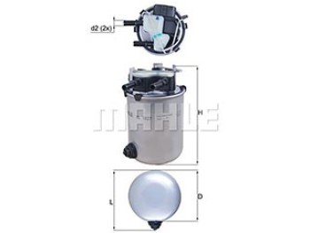 Filtro Carburante Mahle PC/LCV NISSAN QASHQAI II