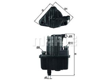 Filtro Carburante Mahle PC/LCV RENAULT CLIO III 