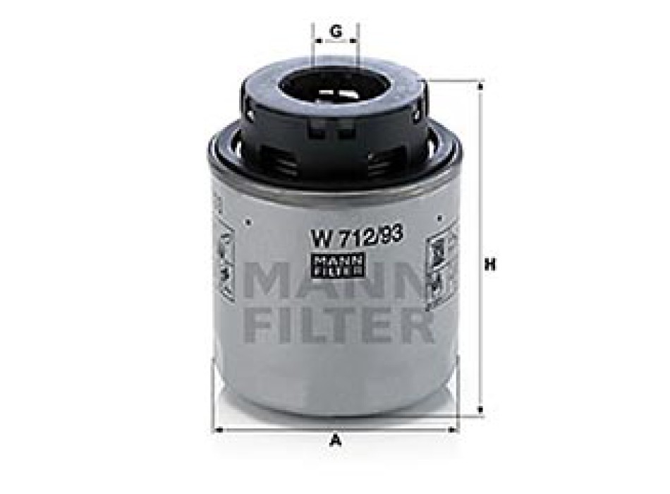FILTRO OLIO AUDI A3/SEAT/VW
