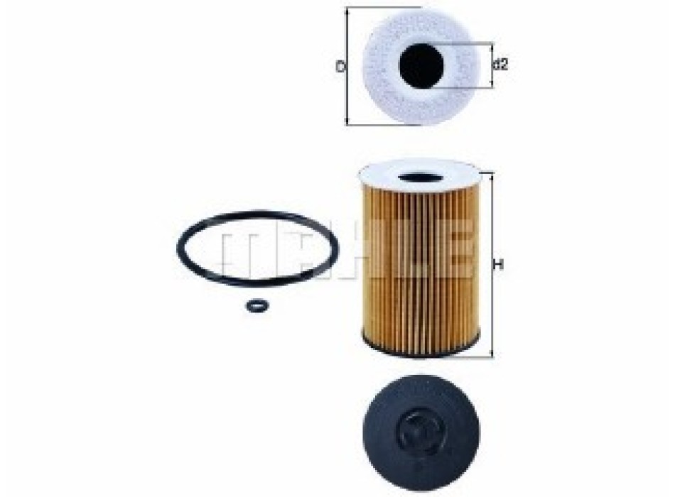 Filtro Olio Mahle PC/LCV AUDI A3 1.6 TDI