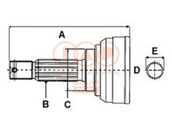 GIUNTO OMOCINETICO ANT.DX/SX ESTERNO