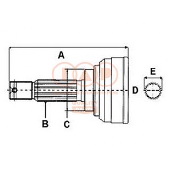 GIUNTO OMOCINETICO ANT.DX/SX ESTERNO