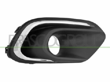 GRIGLIA DESTRA PARAURTI ANTERIORE-NERA-CON SEDE 