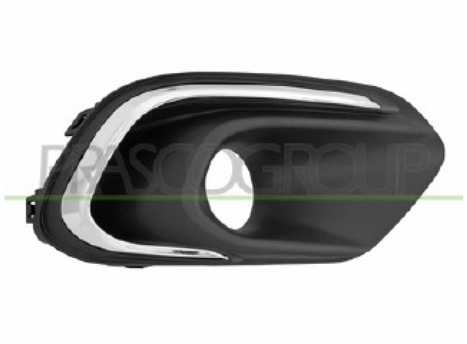 GRIGLIA DESTRA PARAURTI ANTERIORE-NERA-CON SEDE 