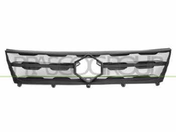 GRIGLIA RADIATORE-NERA-CON MODANATURA CROMATA MO