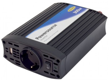 INVERTER 12V 300W UNA PRESA 240V AC + USB 2A