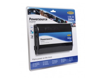 INVERTER 12V 500W UNA PRESA 240V AC + USB 2A