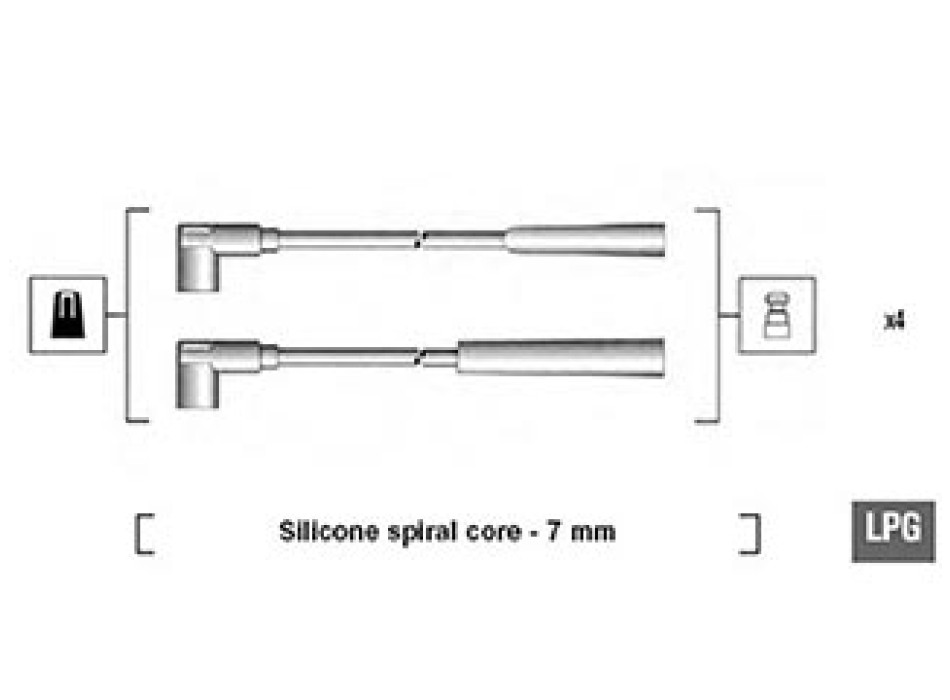 KIT CAVI CANDELE FIAT DOBLO, PANDA