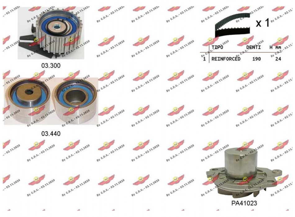 Kit Distribuzione Cinghia con PA