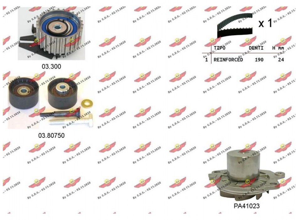 Kit Distribuzione Cinghia con PA