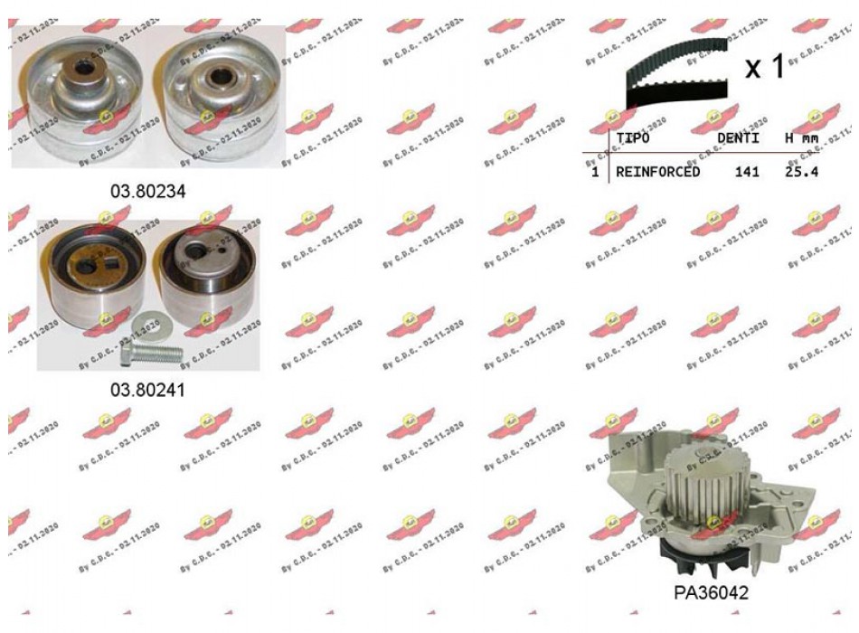 Kit Distribuzione Cinghia con PA