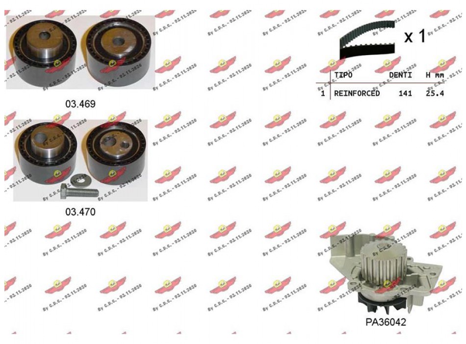 Kit Distribuzione Cinghia con PA