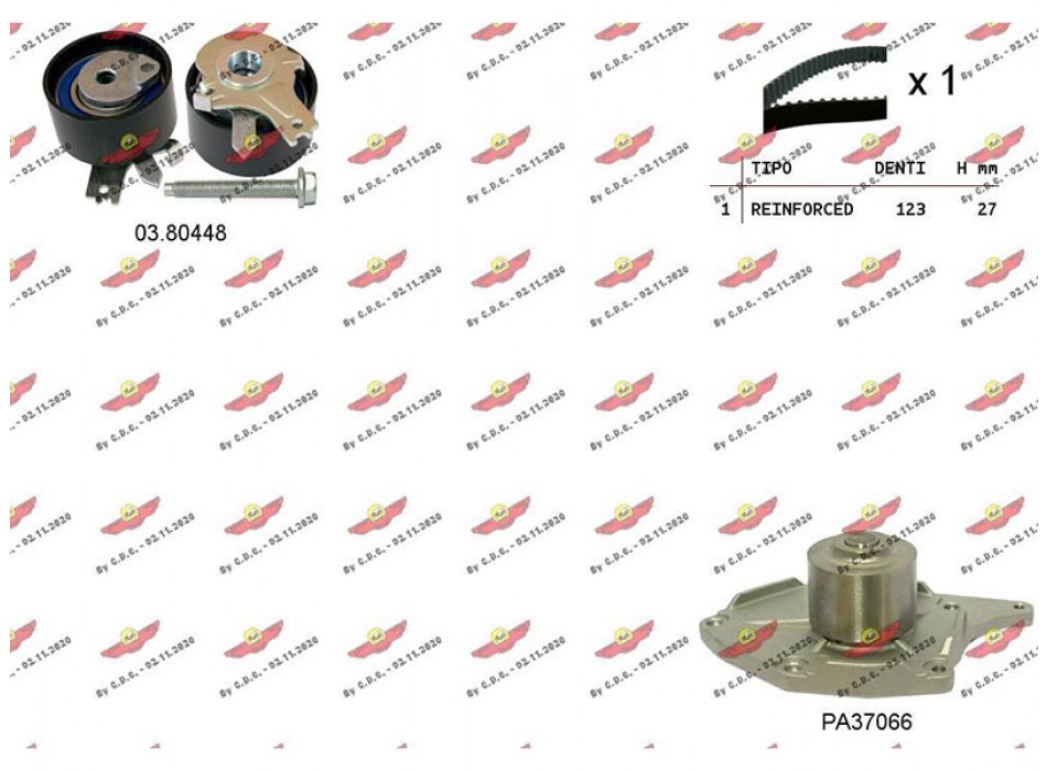 Kit Distribuzione Cinghia con PA