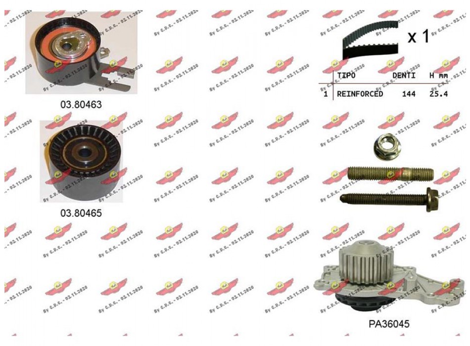 Kit Distribuzione Cinghia con PA