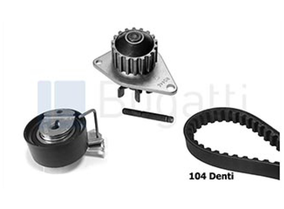 Kit distribuzione con pompa acqua