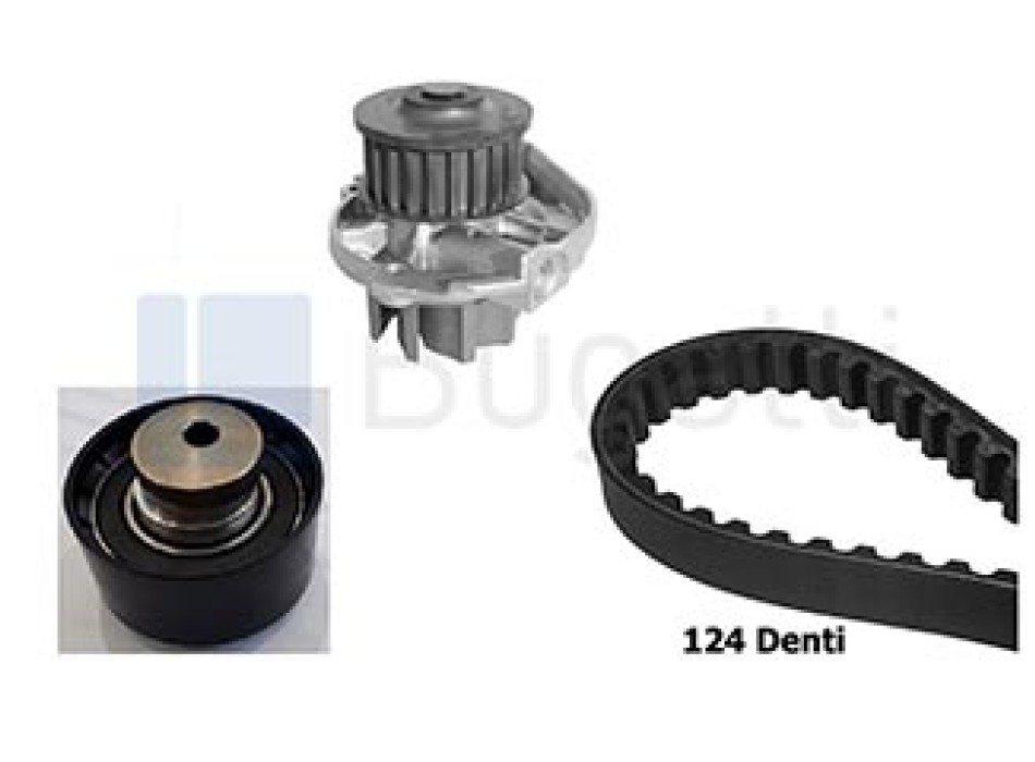 Kit distribuzione con pompa acqua