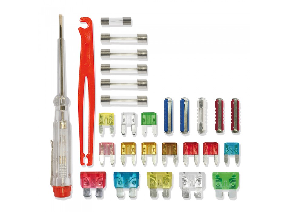KIT EMERGENZA FUSIBILI 28 PEZZI ASSORTITI