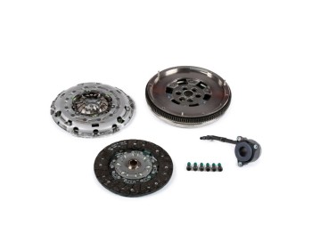 Kit frizione con dispositivo disinnesto centrale, senza cuscinetto di guida, con volano, con kit bulloni/viti, Attrezzi speciali necessari per montaggio, Volano bimassa con sistema d'isteresi condotto, con regolazione automatica