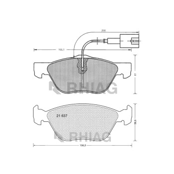 KIT PASTIGLIE FRENO , DISCHI FRENO , CUSCINETTO ANTERIORI FIAT MULTIPLA.